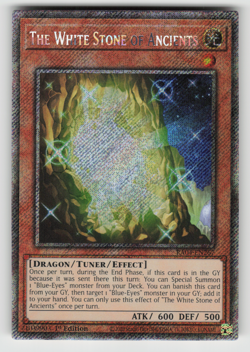 The White Stone of Ancients Yugioh RA04-EN267 Platinum Secret Rare PSR NM - Image 1
