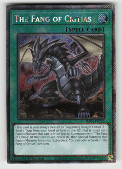 The Fang of Critias Yugioh RA04-EN255 Platinum Secret Rare PSR NM - Image 1