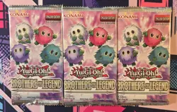 3 Yugioh Brothers Of Legend Sealed Booster Packs Sealed - Image 1