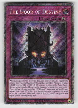 The Door of Destiny Yugioh RA04-EN240 Platinum Secret Rare PSR NM - Image 1