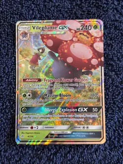 Vileplume GX 4/236 Pokemon Cosmic Eclipse Pokemon Card Pokemon TCG NM - Image 1