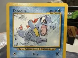 Pokemon TCG Totodile Neo Genesis 80/111 Unlimited Common Card NM Near Mint Wotc - Image 2