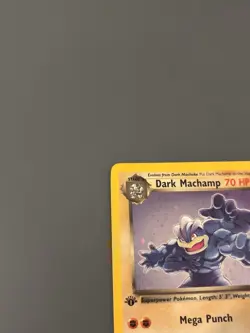 Pokemon TCG 2000 Team Rocket: Dark Machamp 10/82 1st Edition Rare Holo Card LP - Image 2