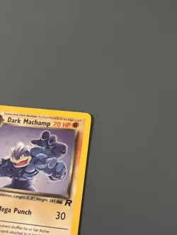 Pokemon TCG 2000 Team Rocket: Dark Machamp 10/82 1st Edition Rare Holo Card LP - Image 3