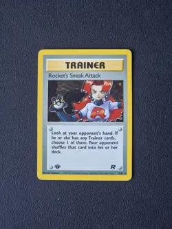 Pokemon Team Rocket TCG Rocket's Sneak Attack 1st Edition Holo Card 16/82 Rare - Image 1