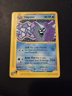Pokemon Card Cloyster 42/165 Non Holo Rare Expedition Set WOTC NM - Image 1