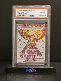 PSA 10 GEM MINT Toxtricity ex 227/182 Paradox Rift UR Holo Pokemon Card 💎 - Image 1