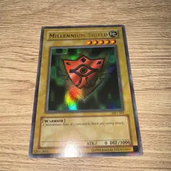 Millennium Shield MP1-001 Ultra Rare McDonalds Promo Yugioh Card Heavy Play - Image 1