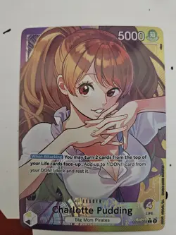*Proxy Charlotte Pudding OP08-058 Parallel Two-Legend One Piece Card - Image 3
