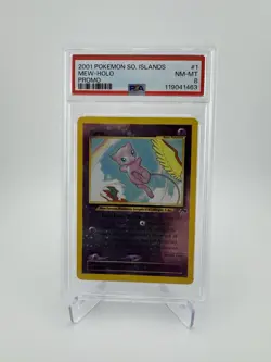 FREE SHIPPING!! - 2001 Pokemon Southern Islands Mew Holo Promo Card PSA 8 NM-MT - Image 1