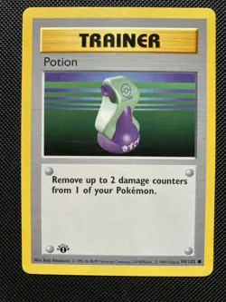 Pokemon Card - Potion Base Set (Shadowless) 1st Edition 94/102 LP - Image 1
