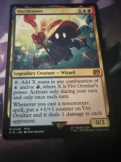 Magic: The Gathering Vivi Ornitier Card - Legendary Creature Wizard 248 Regular - Image 1