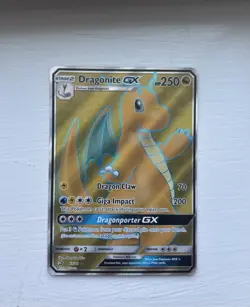 2018 Holo Pokemon Cards Dragonite GX SM156 + Dragonite GX 67/70. Lightly Played - Image 3
