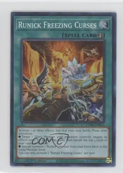 Runick Freezing Curses 1st Ed. YuGiOh Tactical Masters #TAMA-EN033 y0i - Image 1