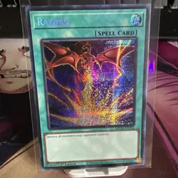 Yu-Gi-Oh Raigeki Alternate Art MP24-EN056 Prismatic Secret Rare 1st Edition - Image 1