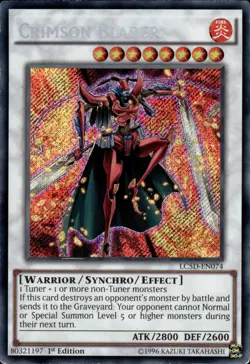 Crimson Blader - Secret Rare 1st Edition LC5D-EN074 - LP - YuGiOh - Image 1