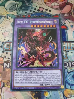 Yu-Gi-Oh! Destiny HERO - Destroyer Phoenix Enforcer BODE-EN039 Secret Rare - Image 1