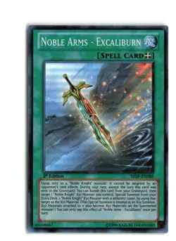 NOBLE ARMS EXCALIBURN SHSP-EN088 1st EDITION SUPER RARE YUGIOH TCG NM-LP - Image 1