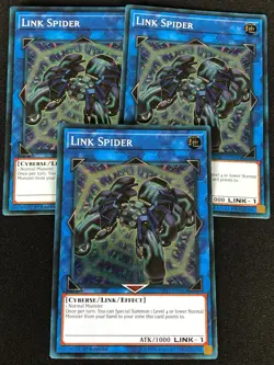 YUGIOH LINK SPIDER YS17-EN043 1ST SUPER X3 (NM) - Image 1