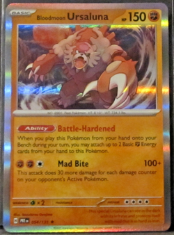 1 POKEMON CARD TCG/BLOODMOON URSALUNA/054/131/RARE/REVERSE HOLO/2025 - Image 1