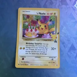 Pokemon TCG Birthday Pikachu #24 Celebrations 25th Anniversary Card - Image 1