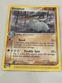 Donphan 17/109 Rare EX Ruby & Sapphire Pokemon Card LP+ - Image 1