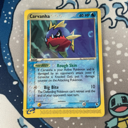 Carvanha 51/109 Non Holo EX Ruby & Sapphire Pokemon Card 2003 NM - Image 1