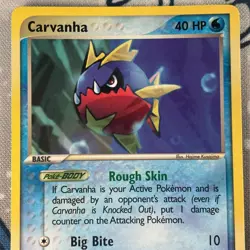 Carvanha 51/109 Non Holo EX Ruby & Sapphire Pokemon Card 2003 NM - Image 2