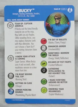 Heroclix Avengers Forever Bucky Team Up Card 020.1 - Image 1