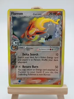 Flareon 5/113 - EX DELTA SPECIES - Rare Holo LP Pokemon Card, 2005 - Image 1