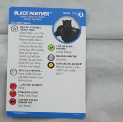 Heroclix Avengers Forever Black Panther Team Up Card 012.1 - Image 1