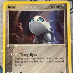 Aron 49/109 Non Holo EX Ruby & Sapphire Pokemon Card 2003 LP/NM - Image 2