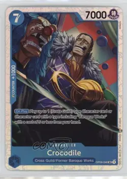 2024 One Piece Card Game: Emperors in the New World OP09 SR Crocodile fv8 - Image 1