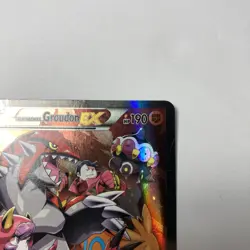 Pokemon XY 2015 Team Magma's Groudon EX Full Art Double Crisis Card #15 - Image 4