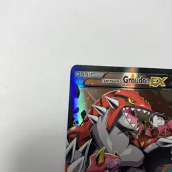 Pokemon XY 2015 Team Magma's Groudon EX Full Art Double Crisis Card #15 - Image 5