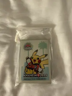 Pokemon World Championships 2025 Anaheim Pikachu White Card Sleeves - Image 1