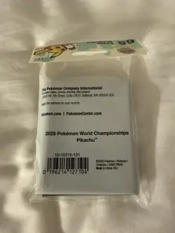 Pokemon World Championships 2025 Anaheim Pikachu White Card Sleeves - Image 2