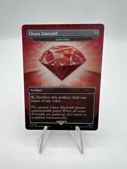 MTG Secret Lair Sonic The Hedgehog Red Chaos Emerald - Image 1