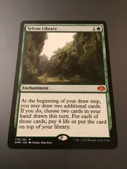 MTG Dominaria Remastered #179 Sylvan Library - Image 1