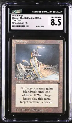 WAR BARGE The Dark U CGC 8.5 MTG [Nostalgium] - Image 1