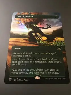 MTG Double Masters #349 Crop Rotation Borderless Foil - Image 1