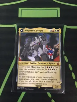MTG Magic The Gathering Megatron, Tyrant Transformers Commander - Image 1