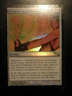 mtg magic isochron scepter FOIL FRENCH vf fr sceptre isochronique mirrodin - Image 1