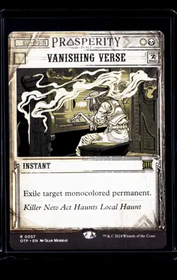 MTG Magic The Gathering OTP Breaking News Poster Showcase #57 Vanishing Verse - Image 1
