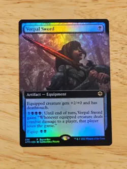 Vorpal Sword FOIL PROMO Forgotten Realms Rare Magic MTG WOTC M9166 - Image 1