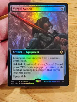 Vorpal Sword FOIL PROMO Forgotten Realms Rare Magic MTG WOTC M9166 - Image 3