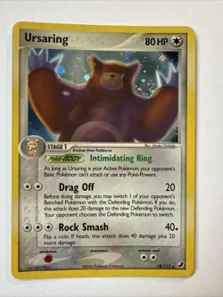 Pokemon Card Ursaring Holo 18/115 ex Unseen Forces 2005 LP - Image 1