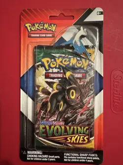 Pokemon TCG EVOLVING SKIES & CHILLING REIGN Umbreon Booster Packs 2 Latios Pin - Image 1