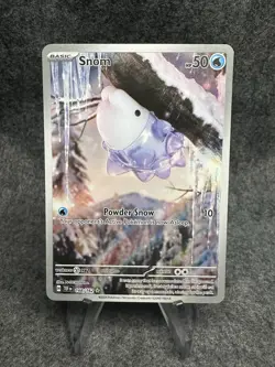 Snom Pokemon TCG SV- Temporal Forces 168/162 Illustration Rare NM - Image 1
