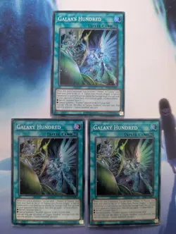 YuGiOh! Galaxy Hundred OP22-EN012 Super Rare x 3 PLAYSET 1st Ed - Image 1